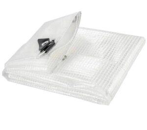100gsm Clear Tarpaulin Cover Mono Mesh Tarp Sheet