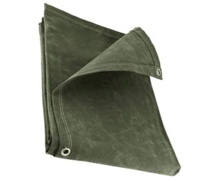 21oz Heavy Duty Waterproof Dark Green Canvas Tarpaulins